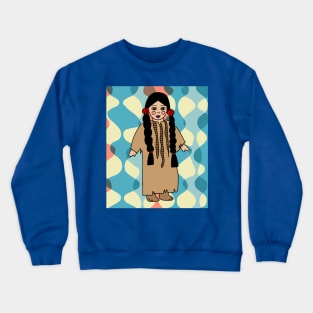 Colorful Retro Doll Crewneck Sweatshirt